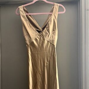 Six stories Champagne bridesmaid reversible Dress